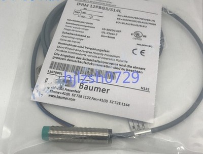 1pc New Baumer Inductive Proximity Switch Sensor IFRM 12PBG3-S14L #vn