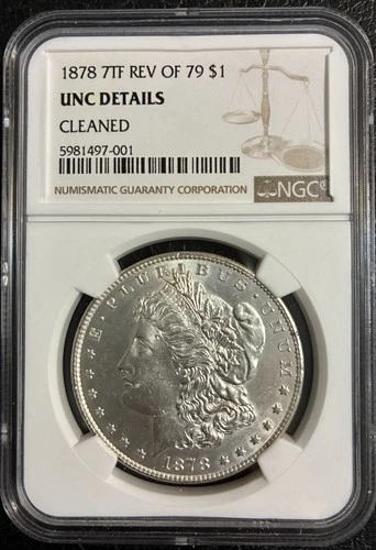 1878 7TF Rev of 79 $1 Morgan Silver Dollar NGC UNC