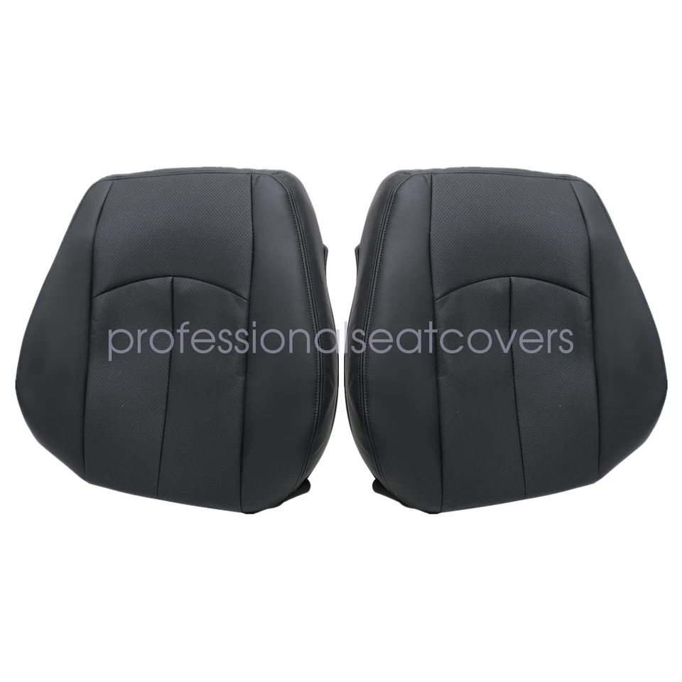 For 2003-2009 Mercedes Benz W211 E350 E320 Both Side Lower Top Seat Cover Black - Image 3 of 4