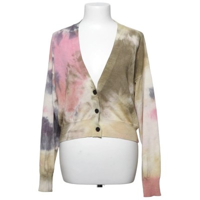 MSGM, Strickjacke, Damen, Größe: M, Pink/Beige/Mehrfarbig, Wolle, Sonstiges #I5R