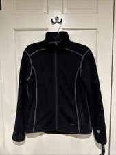 Kuhl Alfpaca Fleece Jacket Coat Women Sz Small Black