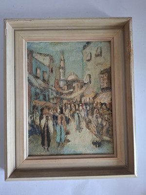 Ölbild Ägypten Orientalist Otto Larsen (1889 1970) Hamburg