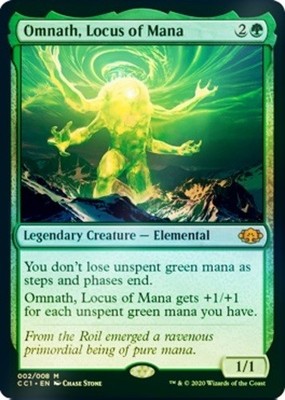 Light Play x 1 Omnath, Locus of Mana - Foil Commander Collection: Green