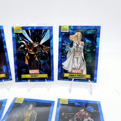 2024 Topps Chrome Marvel Sapphire Lot of 8 Mint Thing She Hulk Wasp Emma Frost - Picture 3 of 5
