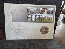 2020 In Remembrance:The End of the Second World War BU £5 Coin Cover