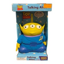 RARE 1995 Thinkway Toys Toy Story Talking Alien 12 Plush Figure MINT CLEANED