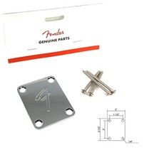 Genuine Fender "F" NECK PLATE Original Strat/Tele Telecaster Stratocaster & MORE