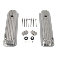 Polished Short Finned Center Bolt Valve Covers For 87-97 Small Block Chevy Polished Short Finned Center Bolt Valve Covers For 87-97 Small Block Chevy