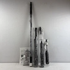 6-Piece Microfiber Duster Set 100 Inch Extendable Pole Fan Clean By Campanelli