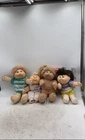 Vintage Cabbage Patch Kids Wavy Hair With Dressed Fashion Dolls Lot Of 4