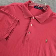 Polo Ralph Lauren Polo Shirt Mens 2XB Red Big Pony Short Sleeve Casual Golf