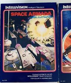 INTELLIVISION 2 CIB GAME LOT SPACE ARMADA /ASTROSMASH CLEANED & TESTED 4/5/26 #1