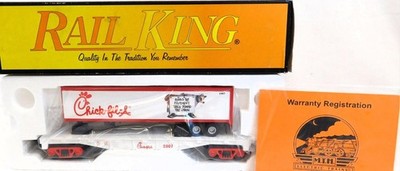 MTH 30-76274 Chick-Fil-A Flat Car w/40' Trailer #2007 O gauge Rail King HTF C-9