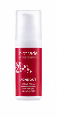 Akne Out Aktiv Creme mit Vitamin B3 für fettige Haut und Mitesser
