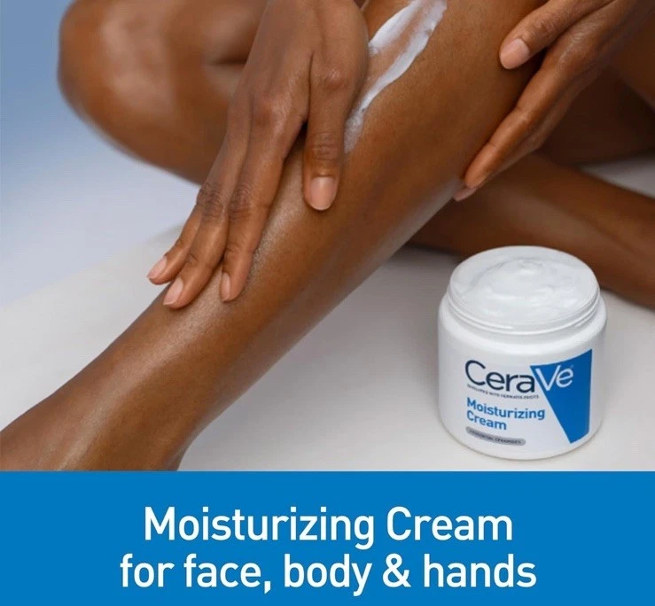 (2 PACK) Cremas hidratantes diarias CeraVe para piel normal a seca 16 oz por frasco Foto 4 de 4