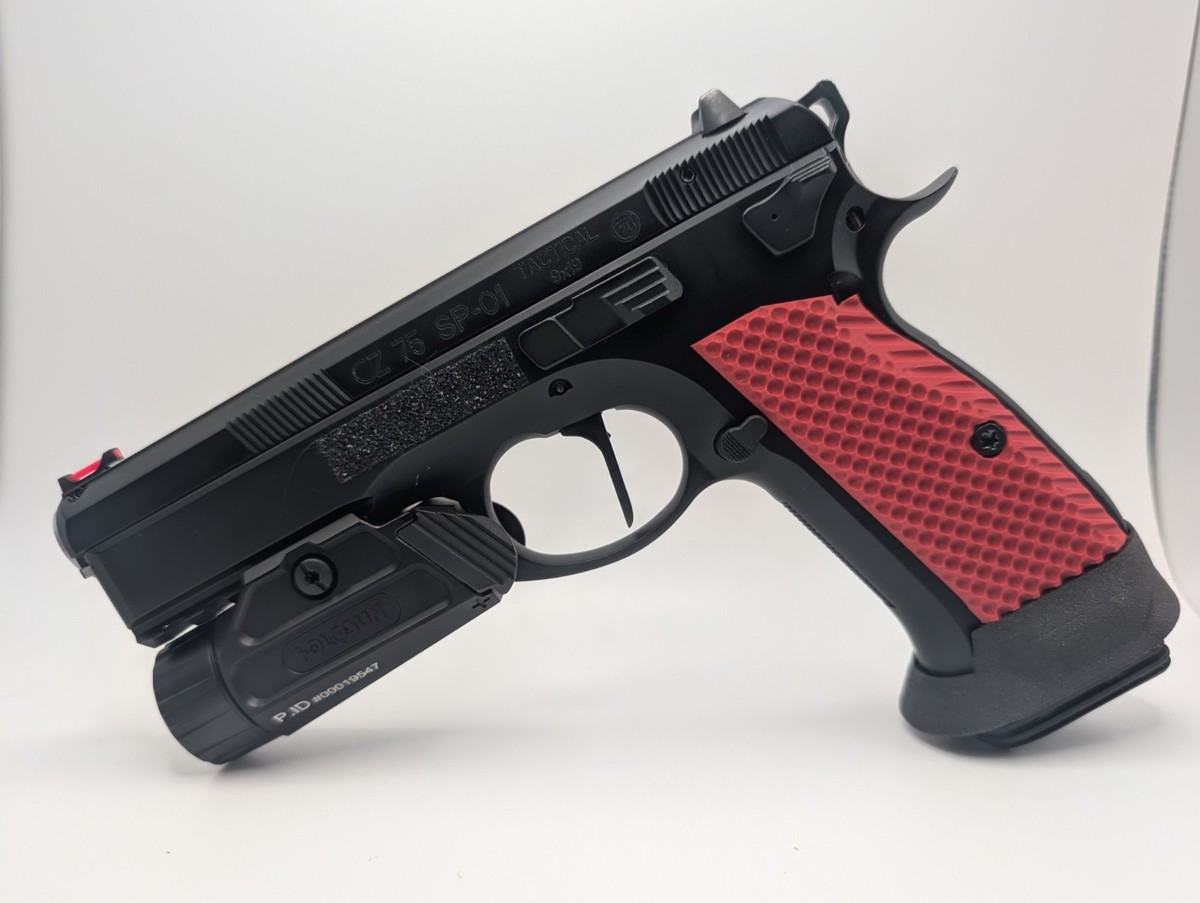 CZ Shadow 2 SP01 Matte Red Grips W/ Magwell Works W/ All Base