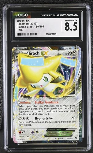 CGC 8.5 Jirachi EX 2013 Plasma Blast 60/101 Holo Pokemon Card