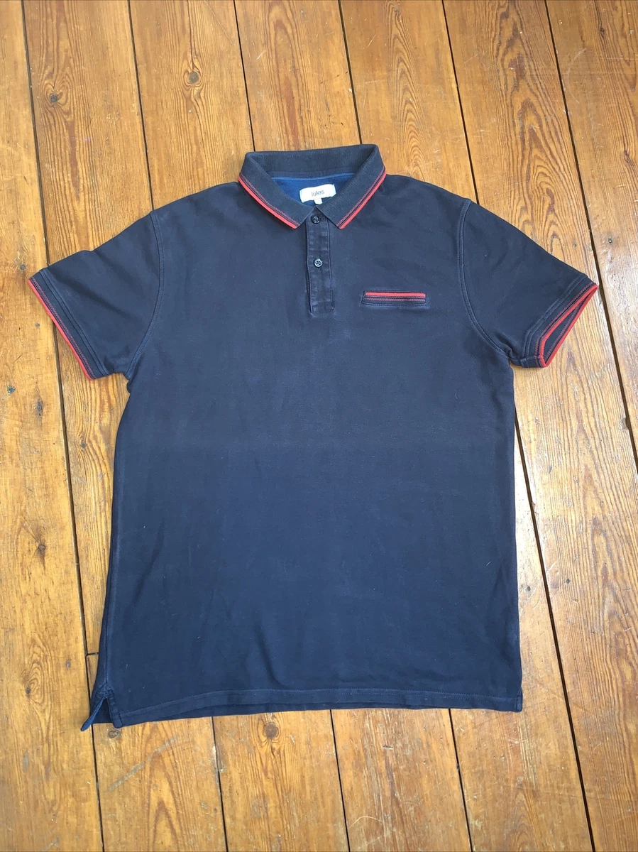 jules mens Navy Blue polo t shirt size L