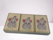 Georgi French Pressed Soap 3 Bars Clowns Decorative Set Bathroom Decor 