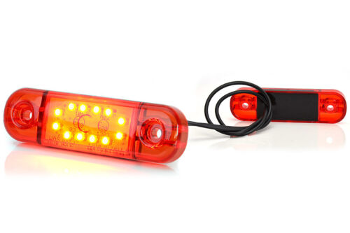 LED Position Light Red Colours Red Truck Trailer 12-24V Motorhome - Picture 1 of 8