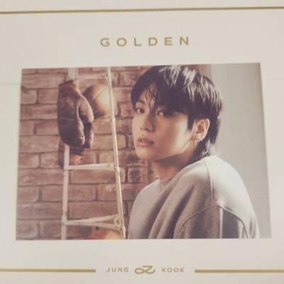BTS JUNGKOOK JK Gold Solid White Version All Inclusions Photocards