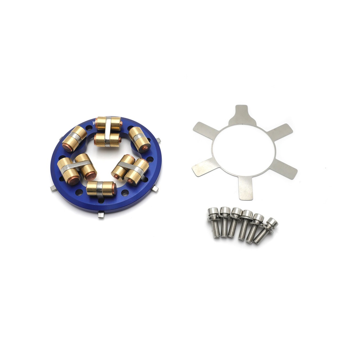 Hitoride3点セット×2 ゴールドとブルー　 カスタムパーツ Blue Variable Clutch Pressure Plate Kit for Harley Big Twin Models