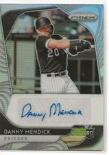 2020 PRIZM PRIZM REFRACTOR ROOKIE AUTOGRAPH #RA-DM DANNY MENDICK (WHITE SOX)