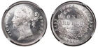 1840, India (British), Queen Victoria. Beautiful Silver Rupee Coin. NGC MS-62!
