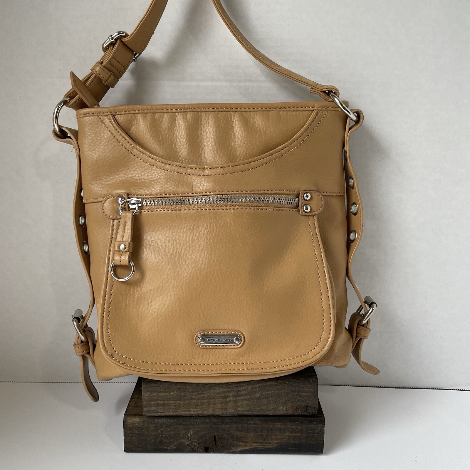 Franco Sarto Yellow Crossbody Bag Adjustable Shoulder Strap Purse