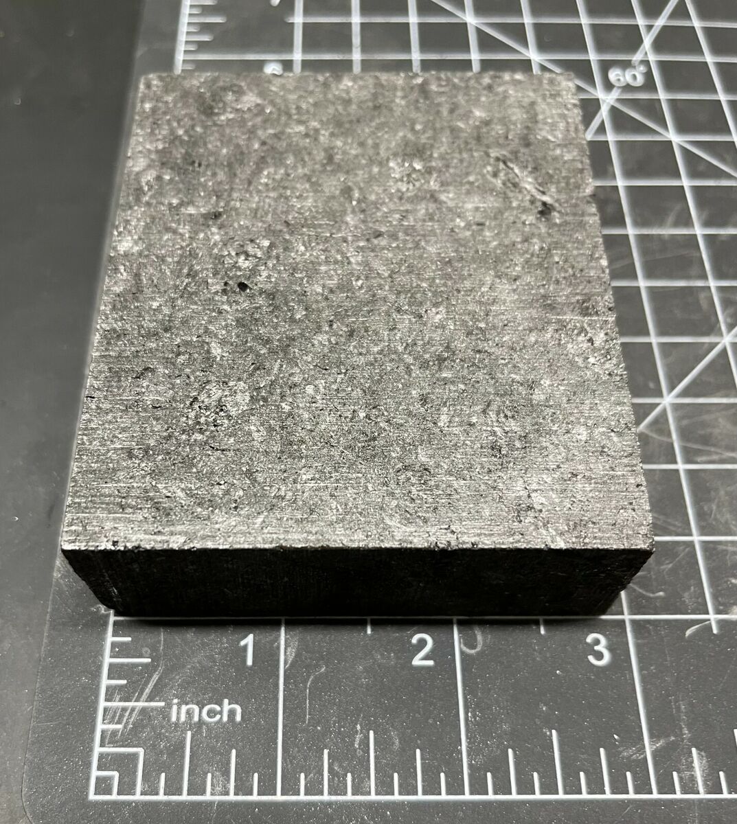 Coarse Grain Graphite Block Approximately 1 x 2.875 x 3.5