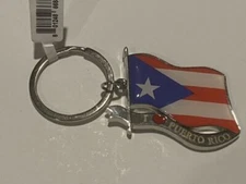 Puerto Rico Flag Keychain 