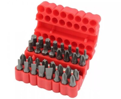 33 STÜCK SCHRAUBENDREHER BIT WERKZEUG HALTER TORX STERN SECHSKANT 60 MM STANGE