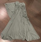 Birdy Grey GRACE CONVERTIBLE DRESS CHIFFON SEA GLASS Sz S Slit — photo 5