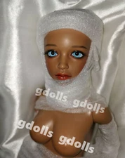 1/4 BJD Doll SD Girl Face Make UP+Free Eyes Resin Toys Gift Tan Skin