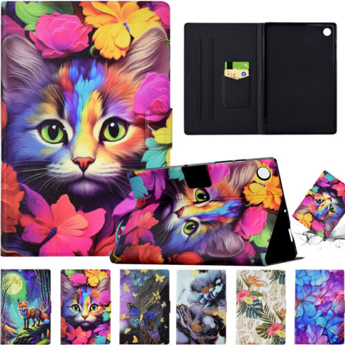 For Samsung Galaxy Tab A A7 A8 A9+ Plus S6 Lite Tablet Leather Stand Case Cover - Picture 1 of 58