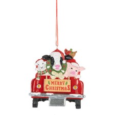 Farm Friends In Truck Ornament