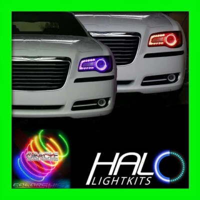 2011-2014 CHRYSLER 300 300C COLORSHIFT LED LIGHT HEADLIGHT HALO KIT by ORACLE 