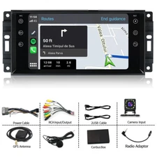 Car Stereo Radio Navigation Head Unit For Dodge Charger Avenger Carplay Camera