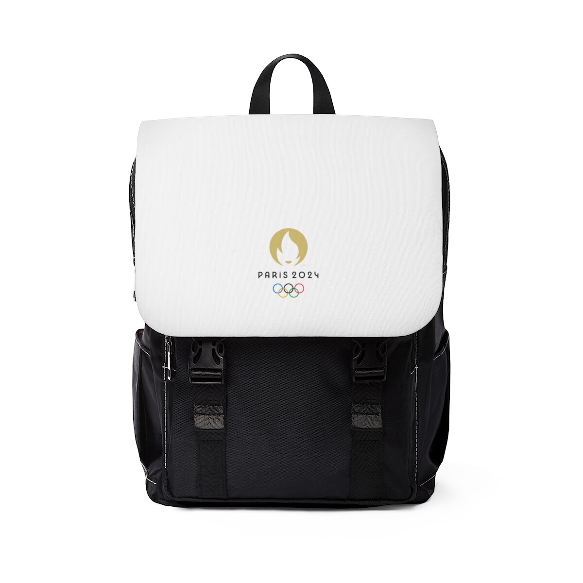 Olympics Paris Gray Flip Top Backpack PARIS 2024 OLYMPIC GAMES SHOULDER BACKPACK | eBay main image 3
