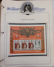 TURKS & CAICOS ISLANDS - 1978 - 25TH ANNIVERSARY OF Q.E.II CORONATION-STAMPS-#5