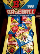 1990 Bowman Baseball  2 Unopened Wax Packs Plus 1 FREE- Potential - Griffey