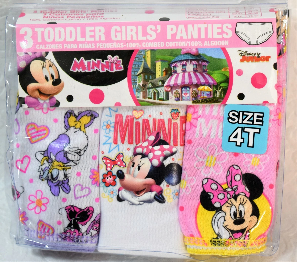 Underwear Minnie Mouse Panties Size 4T Girl s New