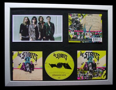 THE STRUTS + SIGNIERT + HOCHWERTIG GERAHMT + SELTSAME TAGE = 100 % AUTHENTISCH + EXPRESS GLOBALER VERSAND