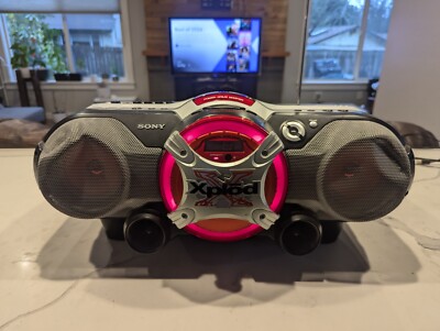 Sony Xplod CFD-G505 Mega Bass AM/FM Radio CD Cassette Boom Box