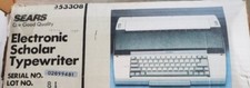 Sears Electronic Scholar Typewriter In Box thumbnail