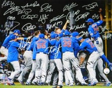 2016 WORLD SERIES - CHICAGO CUBS - 11  X 14  GLOSSY  SIGNED  PHOTO  REPRINT