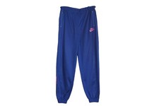 Vintage NIKE Track Pants blue 90s retro sport style training trousers Size XL