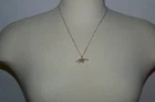 Vintage 10K Fine Gold Chain with Bird Pendant - Italy