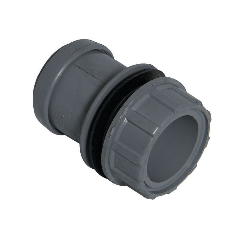 FLOPLAST 40mm Grey Pushfit Waste Tank Connector - Bag of 5 - FREE 1 Day Delivery - Image 2