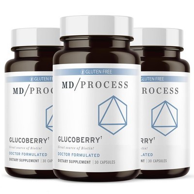MD Process GlucoBerry Maqui Berry Extract with Chromium Picolinate for Blood ...